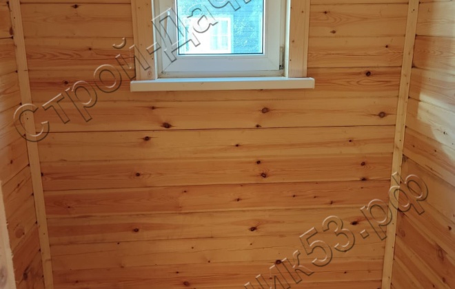 4 Брусовая баня Б-18, 6х4м, 24М²,  Ленинградская область, Гатчинский район, КП Графская Славянка (9)